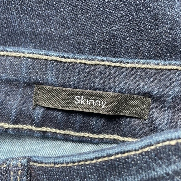 Parker Smith Denim Ava Skinny High Rise Distressed Dark Wash Slim Jeans Size 26 - Picture 8 of 11